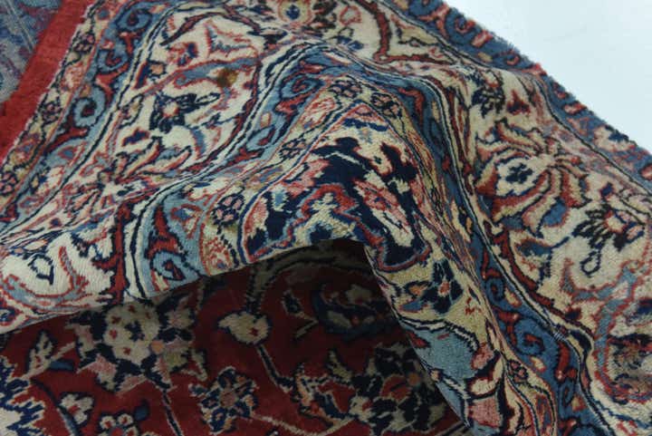 10' 4 x 13' 3 Hand Knotted Mahal Persian Wool Rug