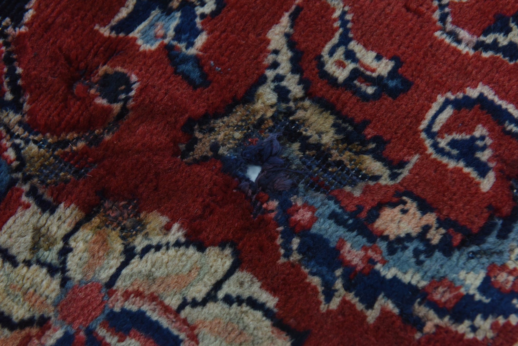 10' 4 x 13' 3 Hand Knotted Mahal Persian Wool Rug