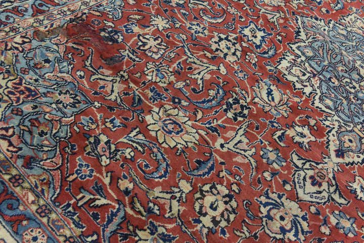 10' 4 x 13' 3 Hand Knotted Mahal Persian Wool Rug