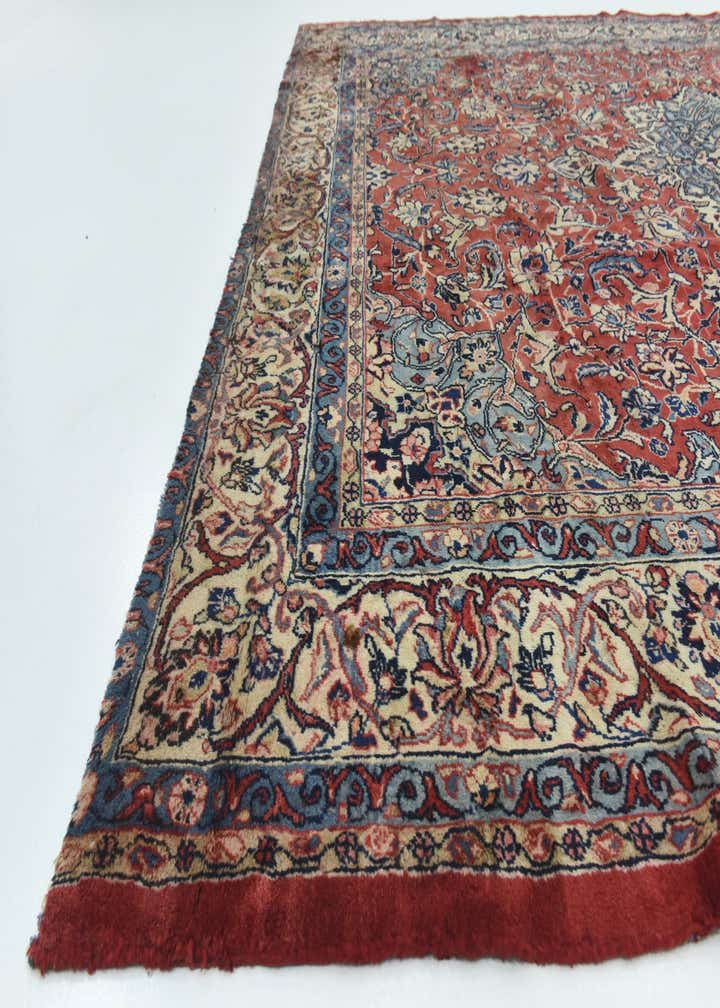 10' 4 x 13' 3 Hand Knotted Mahal Persian Wool Rug