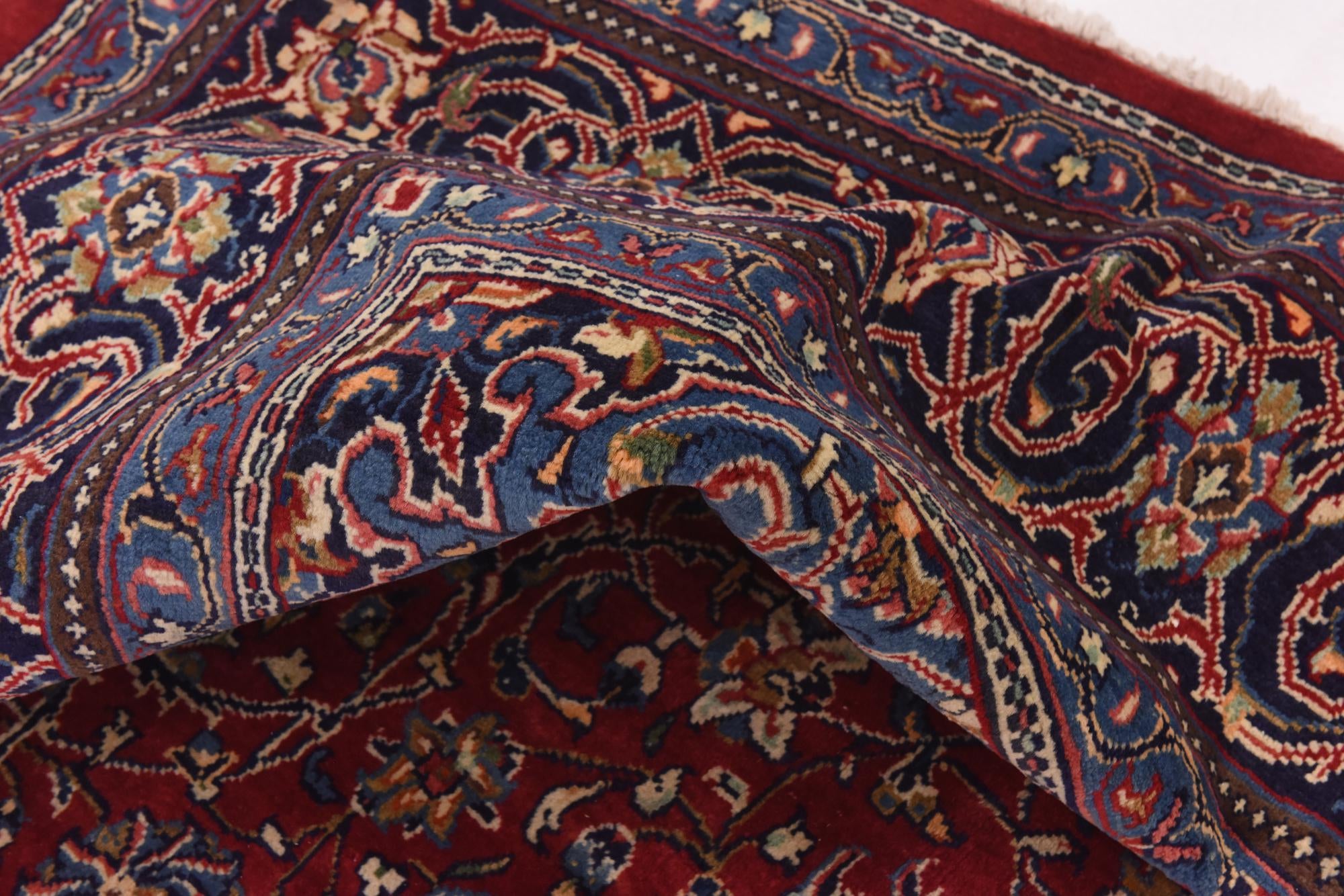 9' 9 x 13' 8 Hand Knotted Mahal Persian Wool Rug