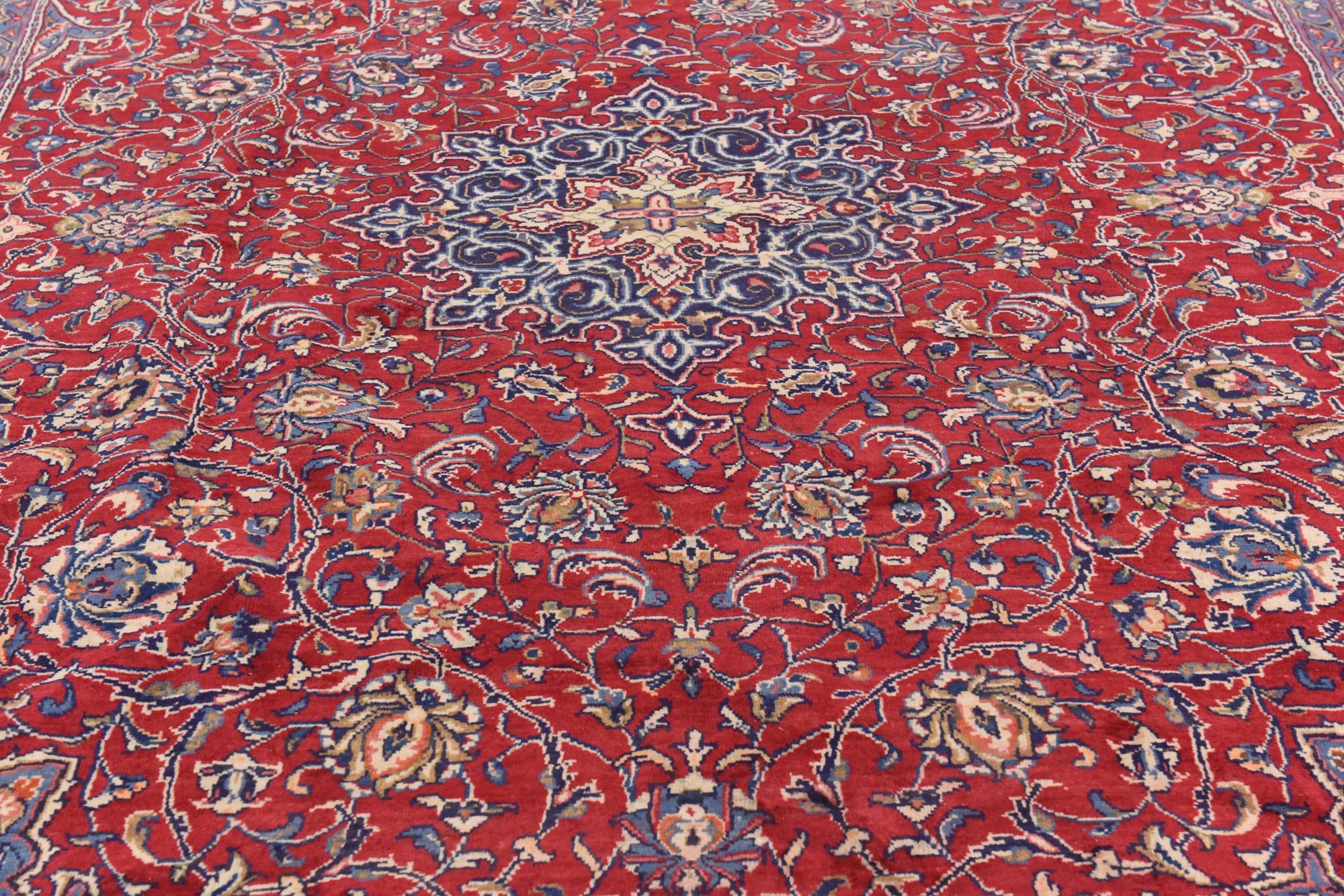 9' 9 x 13' 8 Hand Knotted Mahal Persian Wool Rug