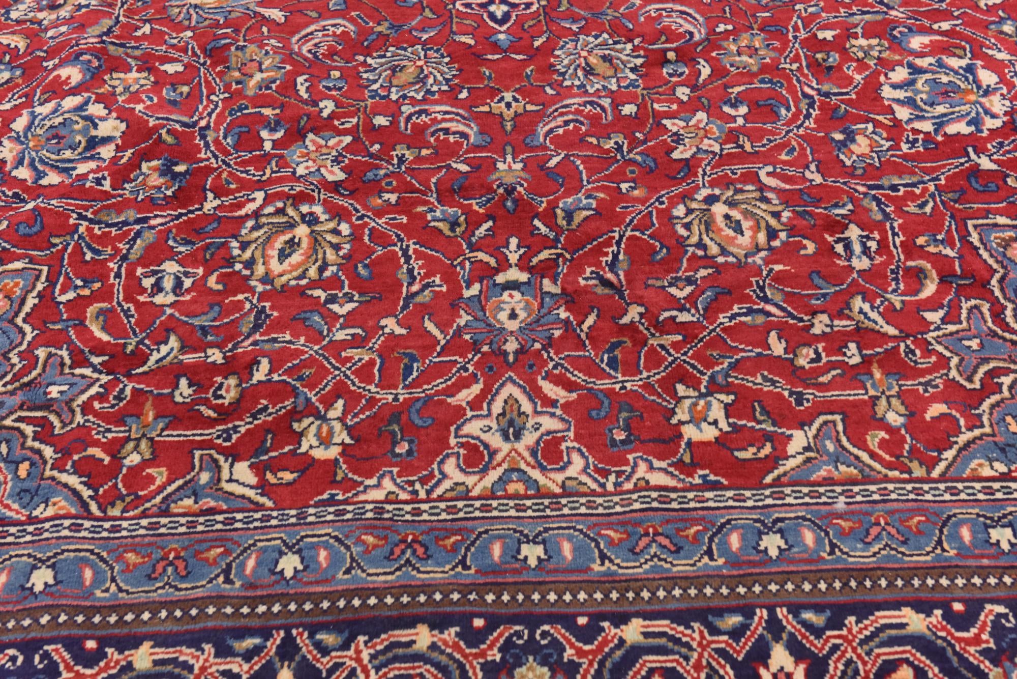9' 9 x 13' 8 Hand Knotted Mahal Persian Wool Rug