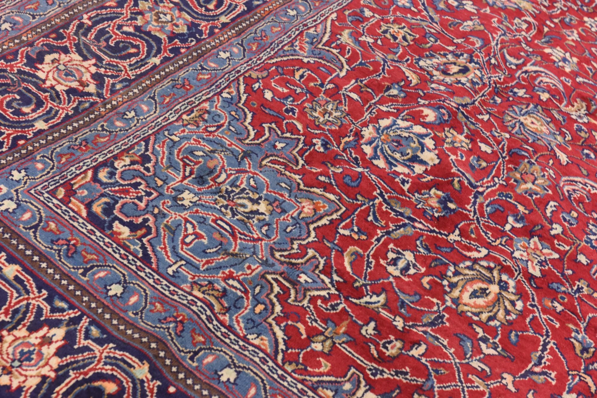 9' 9 x 13' 8 Hand Knotted Mahal Persian Wool Rug