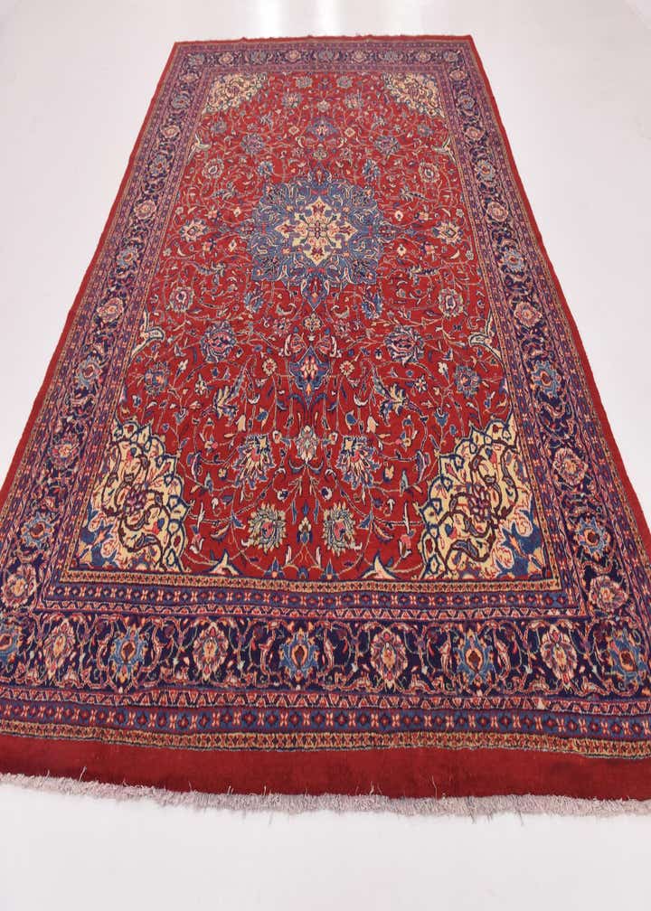 9' 6 x 12' 9 Hand Knotted Mahal Persian Wool Rug
