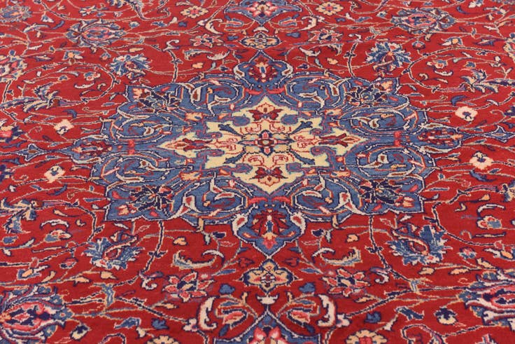 Detail image of 9' 6 x 12' 9 Hand Knotted Mahal Persian Wool Rug