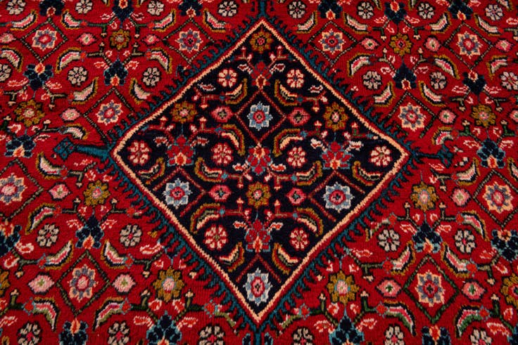 Detail image of 9' 8 x 12' 10 Hand Knotted Mahal Persian Wool Rug