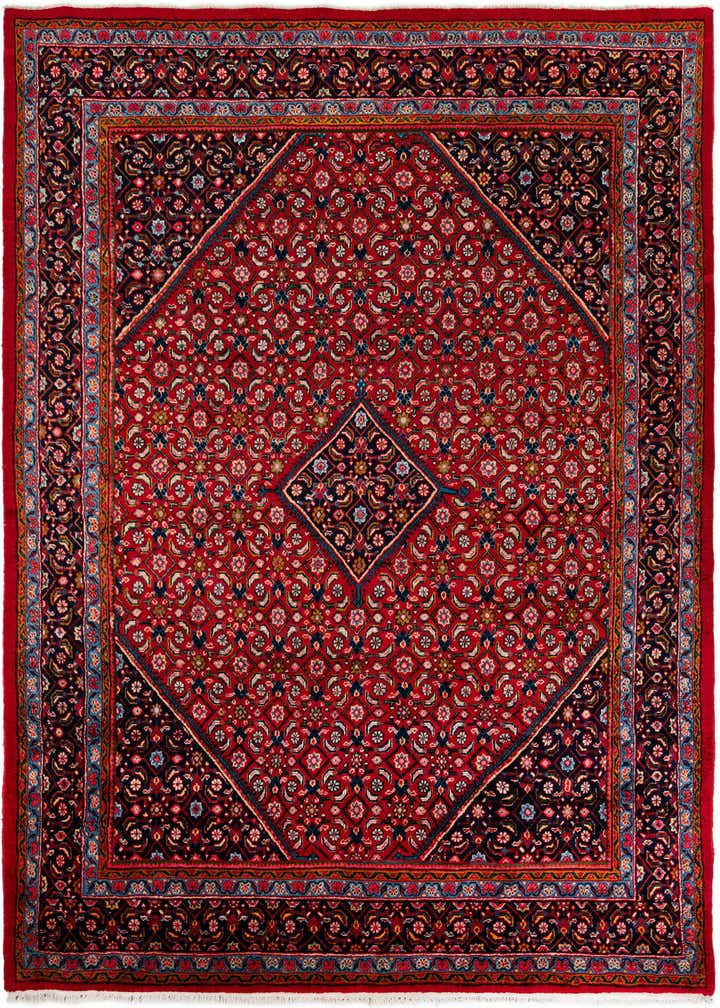 9' 8 x 12' 10 Hand Knotted Mahal Persian Wool Rug
