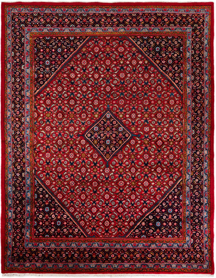 Detail image of 9' 8 x 12' 10 Hand Knotted Mahal Persian Wool Rug