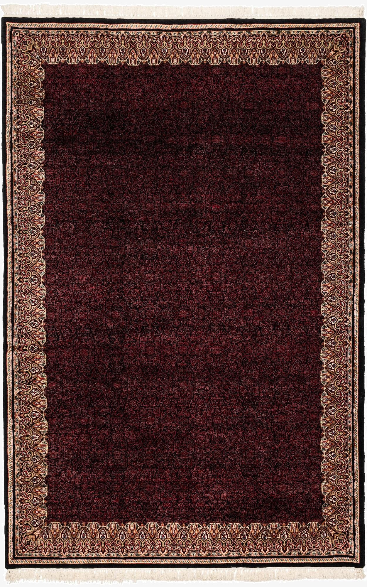 6' 4 x 9' 8  Hand Knotted Mahal Oriental Wool Rug