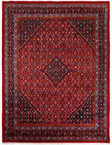 9' 8 x 12' 10 Hand Knotted Mahal Persian Wool Rug