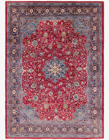 9' 9 x 13' 8 Hand Knotted Mahal Persian Wool Rug