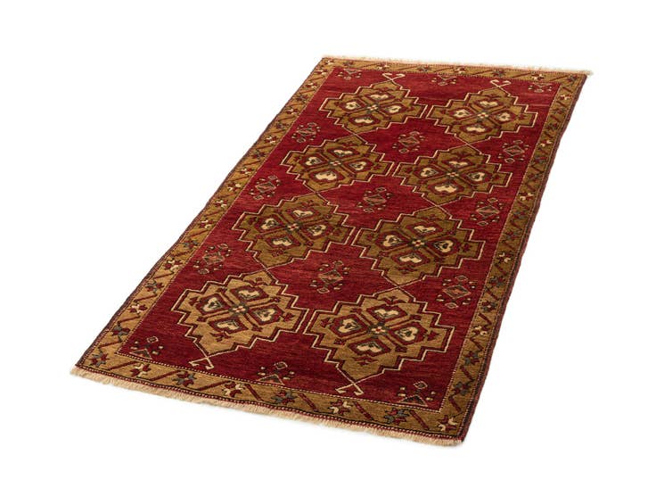 Detail image of 3' 4 x 6' 5 Hand Knotted Malayer Wool Rug