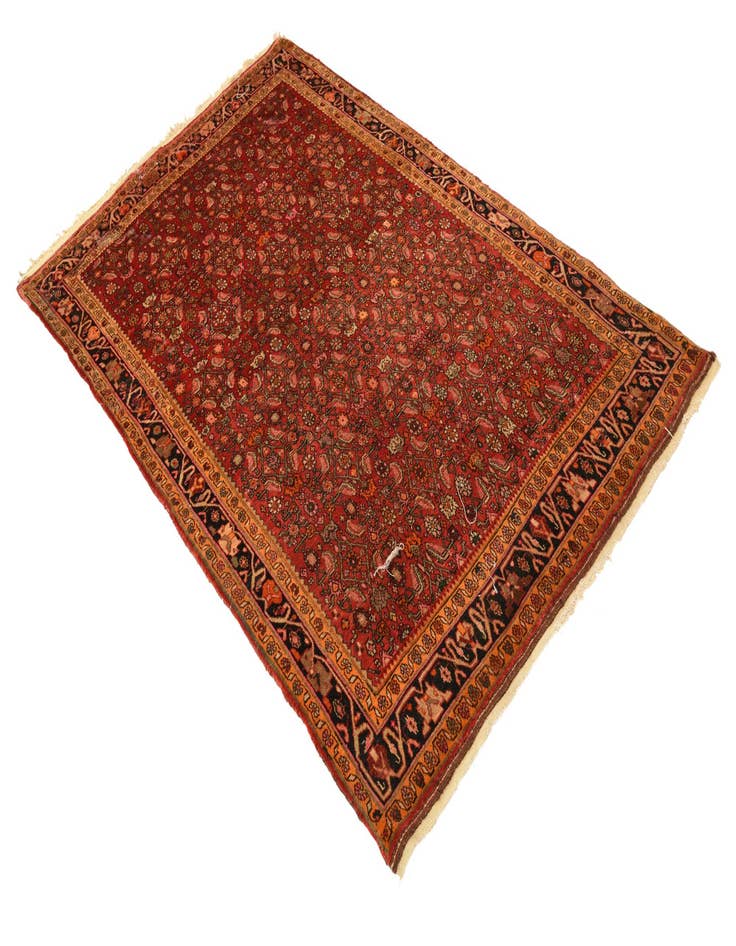 Detail image of 4' 5 x 7' 2  Hand Knotted Malayer Persian Wool Rug