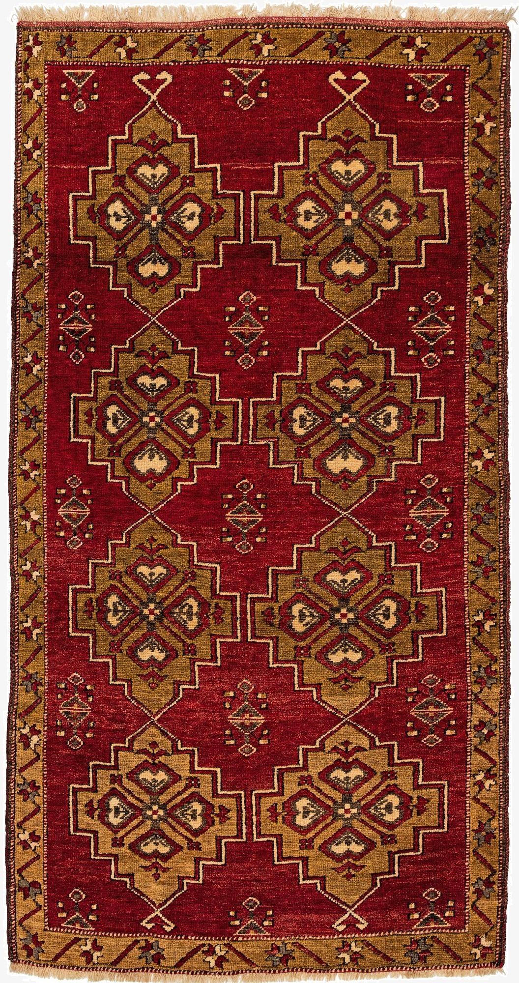 3' 4 x 6' 5  Hand Knotted Malayer Wool Rug