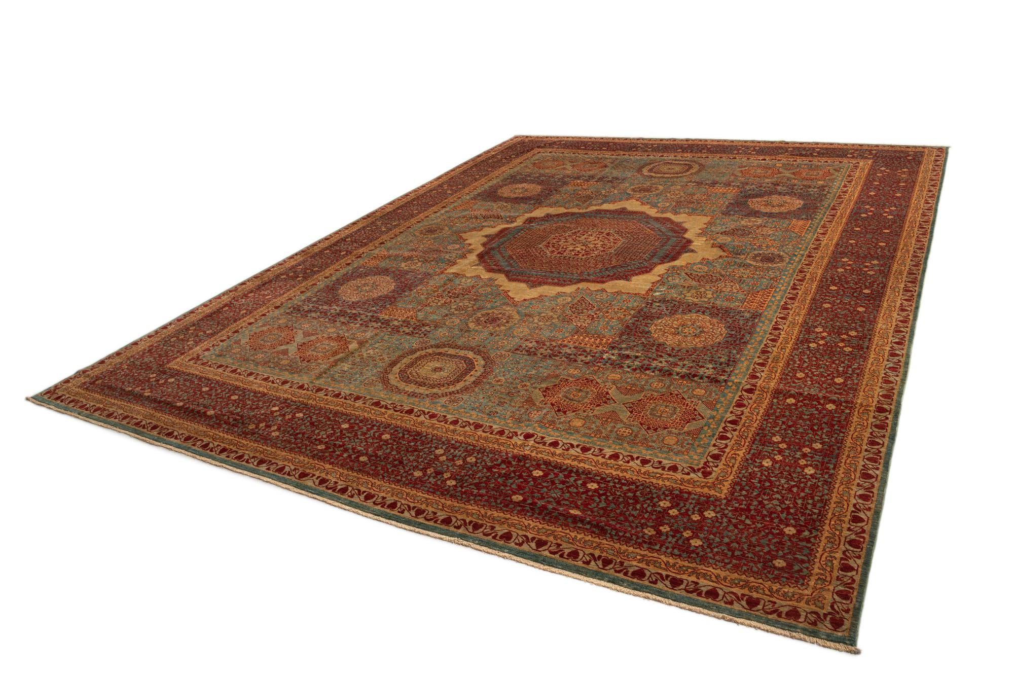 11' 10 x 15' 8 Mamluk Wool Rug