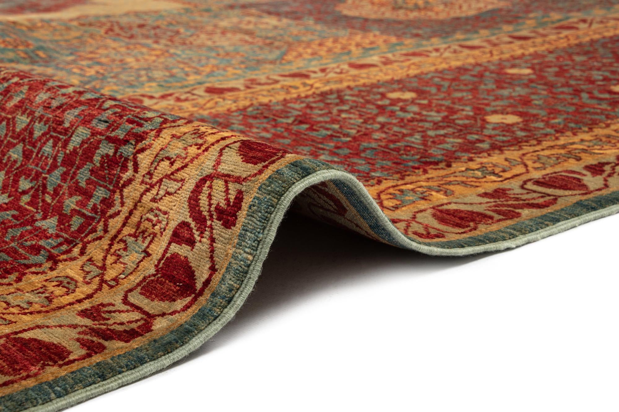 11' 10 x 15' 8 Mamluk Wool Rug