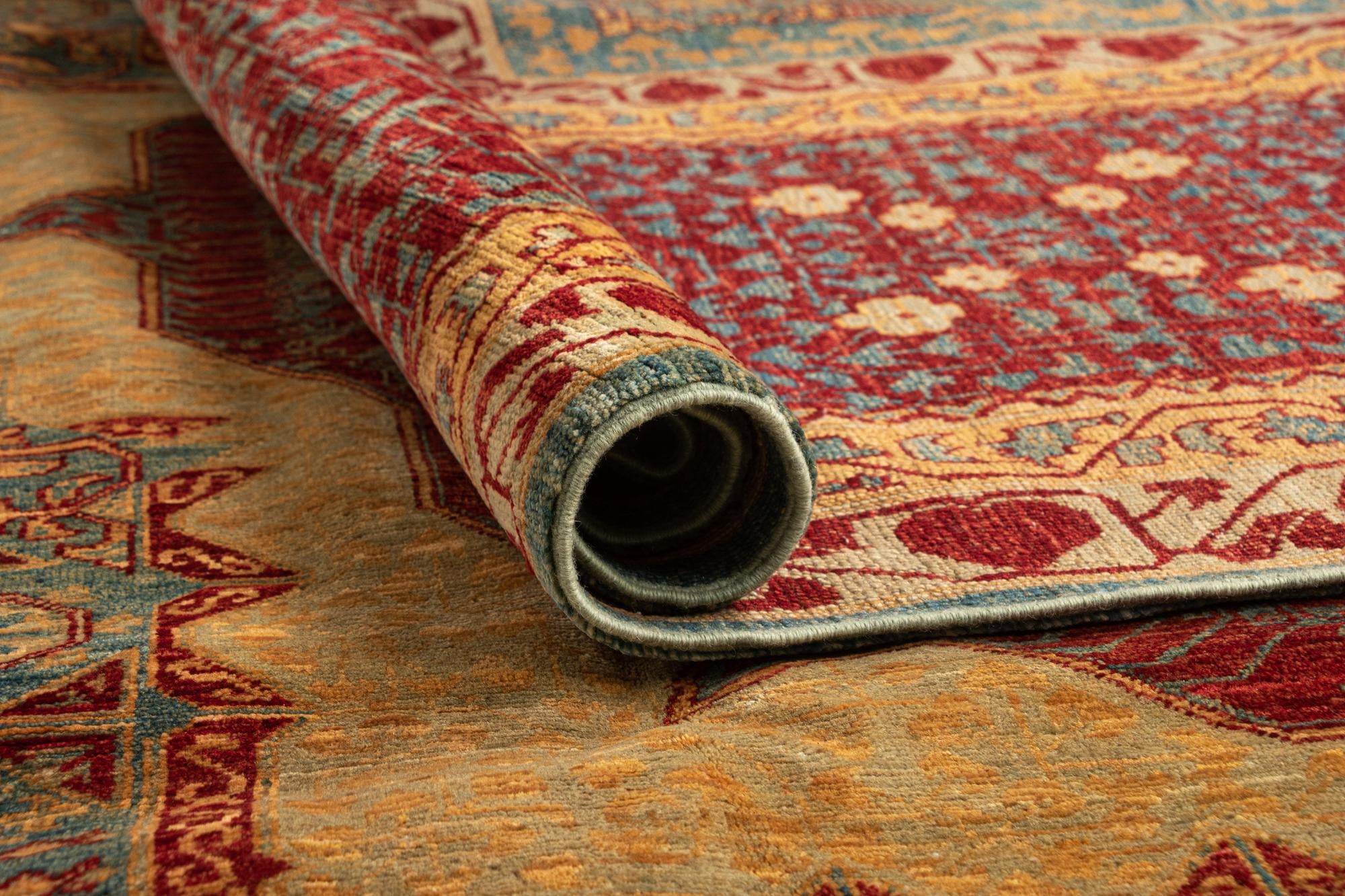 11' 10 x 15' 8 Mamluk Wool Rug