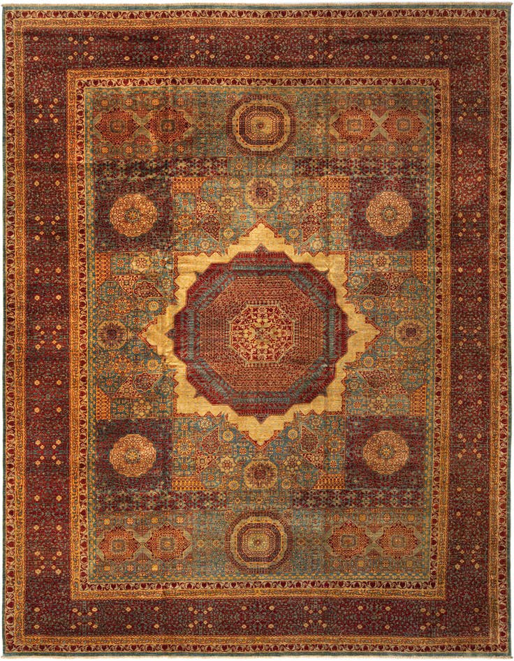 Detail image of 11' 10 x 15' 8 Mamluk Wool Rug