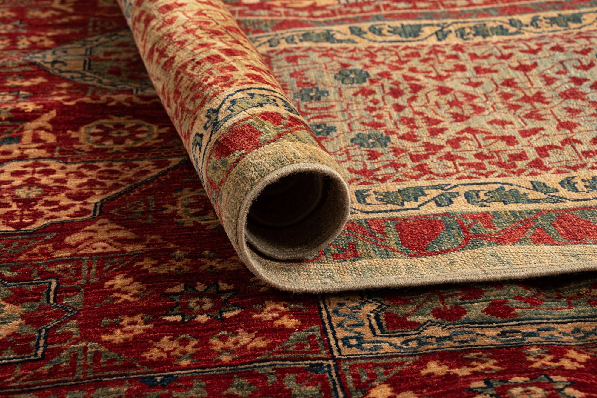 12' 2 x 17' 5 Mamluk Wool Rug