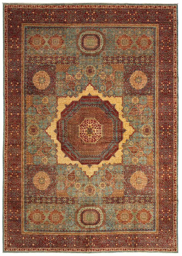 9' 11 x 13' 11 Mamluk Wool Rug