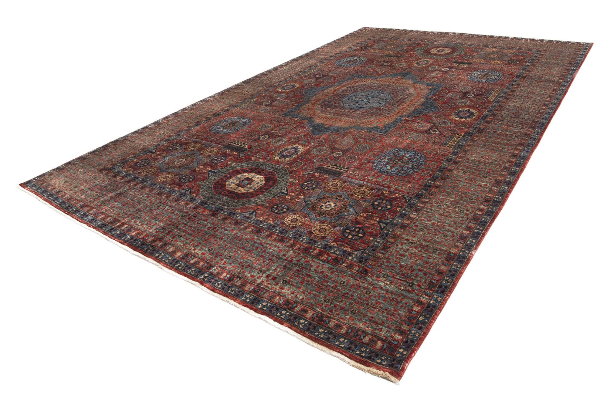 9' 8 x 13' 9 Mamluk Wool Rug