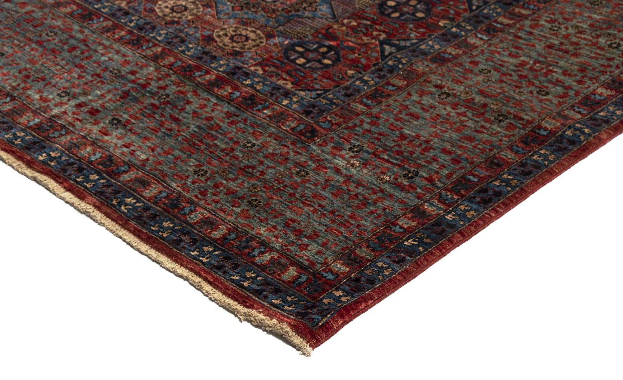 9' 8 x 13' 9 Mamluk Wool Rug