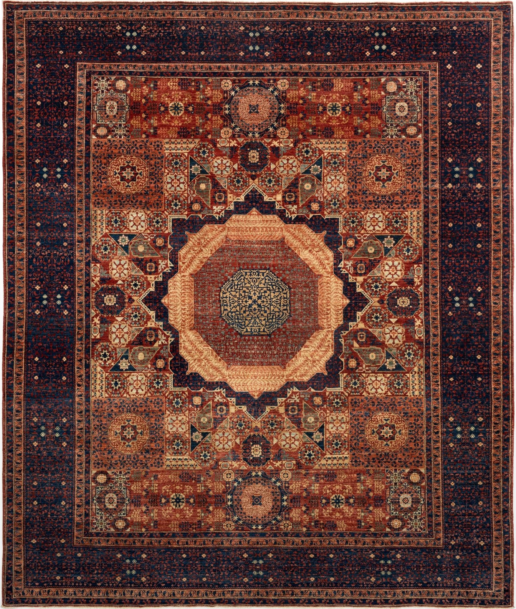 8' x 9' 5 Mamluk Wool Rug