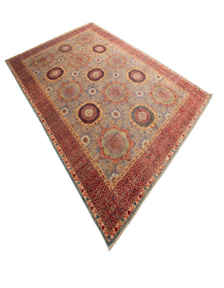 Detail image of 9' 7 x 13' 10 Mamluk Wool Rug