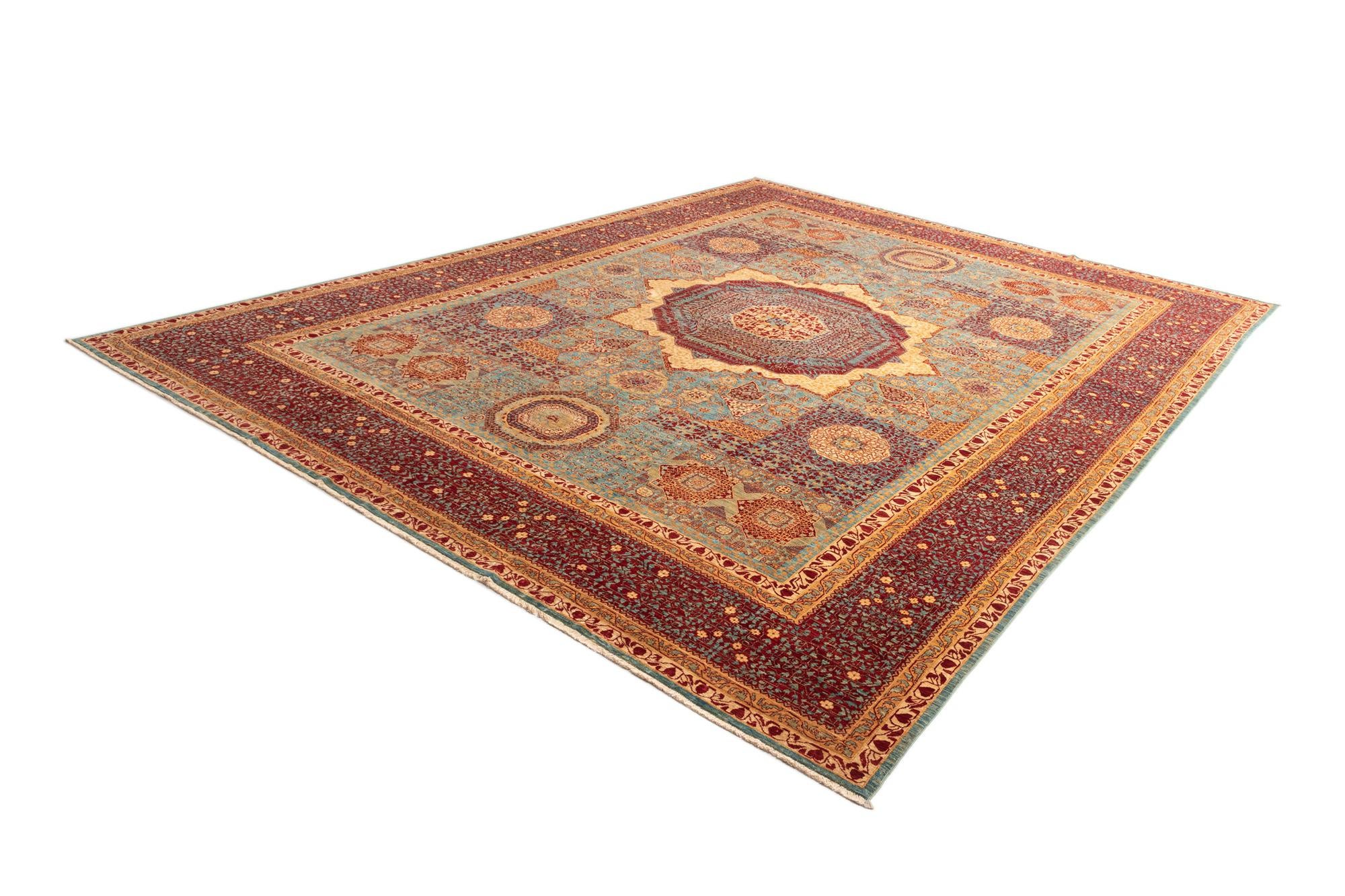 12' 1 x 16' Mamluk Wool Rug