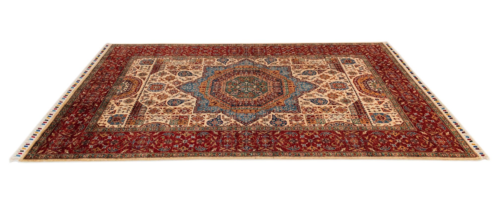 5' 7 x 8' 4 Mamluk Wool Rug