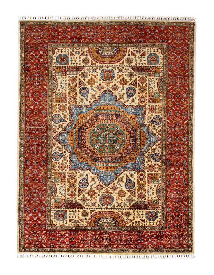 Detail image of 5' 7 x 8' 4 Mamluk Wool Rug