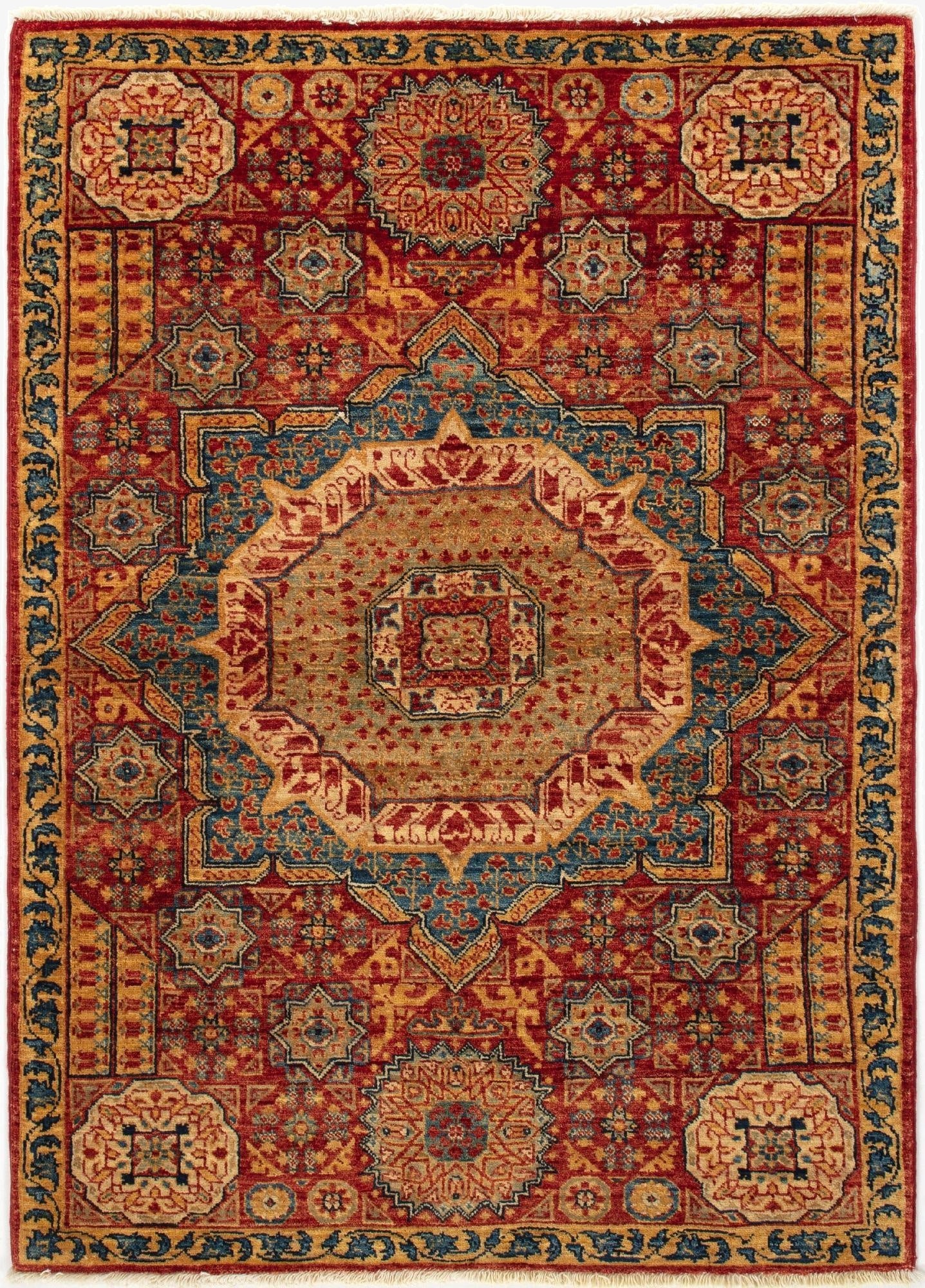 2' 11 x 4' 2 Mamluk Wool Rug