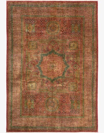 6' 10 x 9' 10 Hand Knotted Mamluk Rug