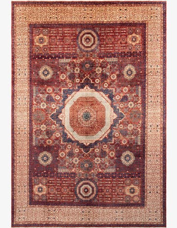 9' 8 x 13' 11 Hand Knotted Mamluk Rug