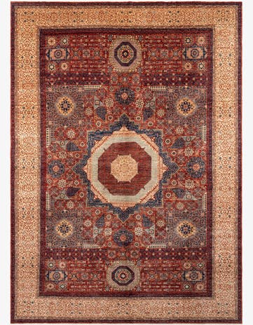 9' 9 x 13' 9 Hand Knotted Mamluk Rug