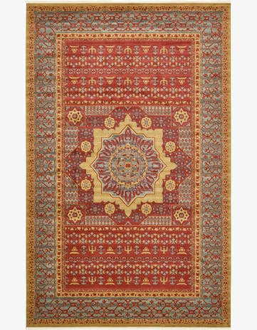 Red Mamluk Rug