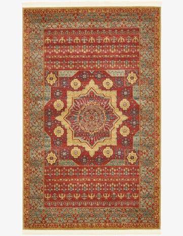 Red Mamluk Rug