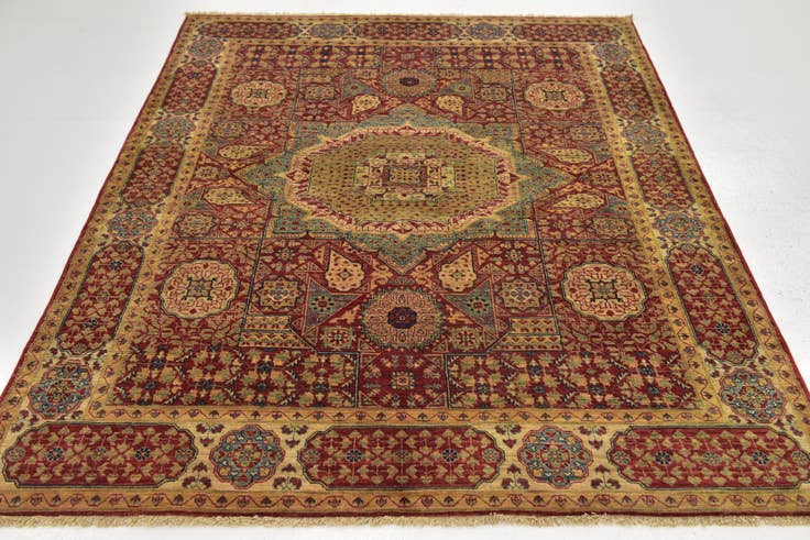 Detail image of 5' x 6' 5 Hand Knotted Mamluk Ziegler Oriental Rug