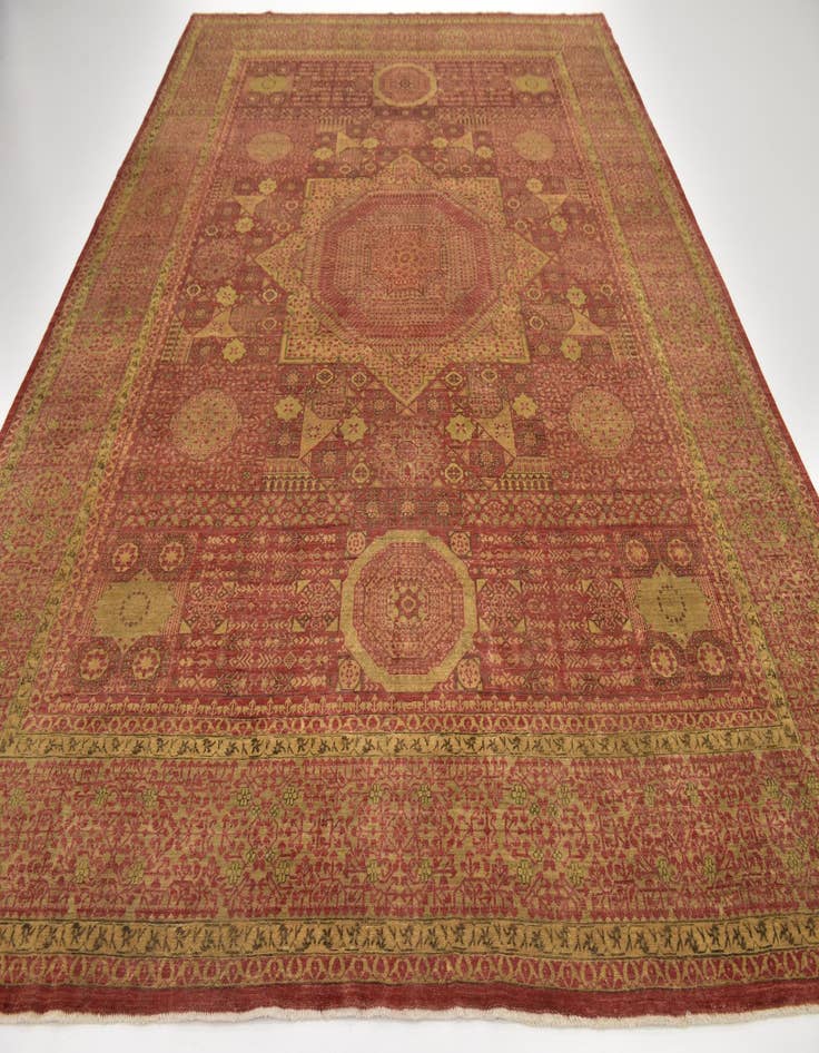 Detail image of 9' x 12' 3 Hand Knotted Mamluk Ziegler Oriental Rug