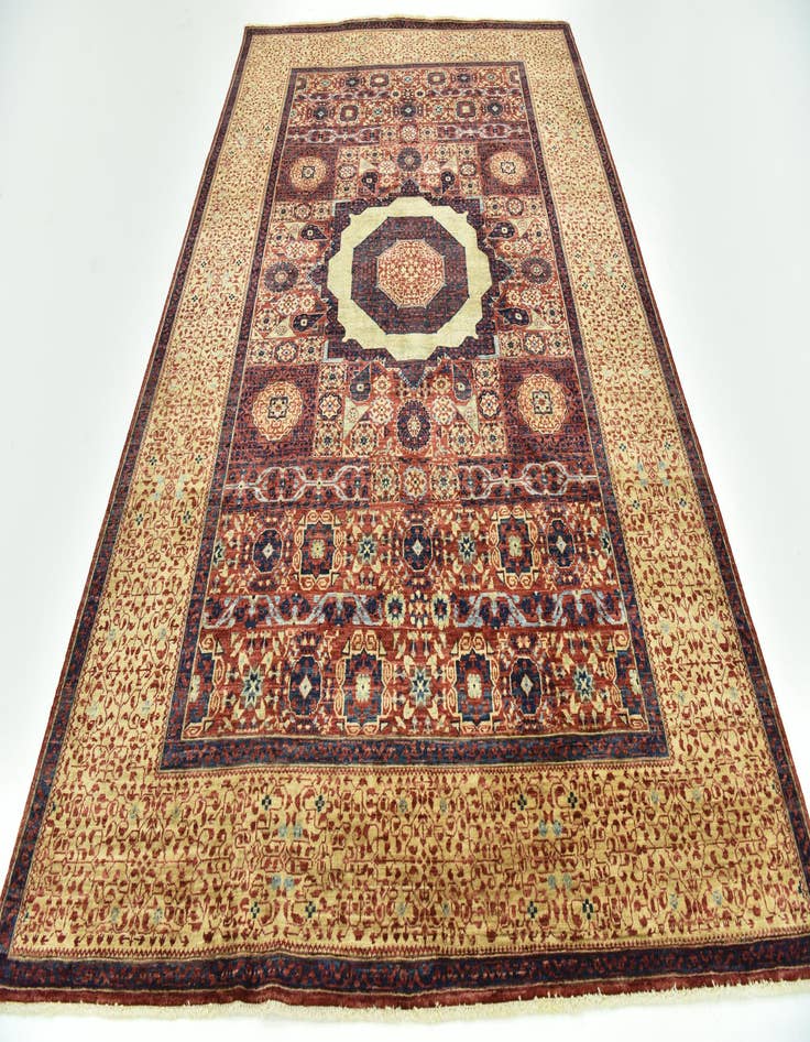 Detail image of 6' x 9'  Hand Knotted Mamluk Ziegler Rug