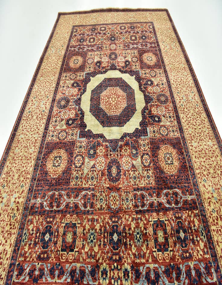 Detail image of 6' x 9'  Hand Knotted Mamluk Ziegler Rug