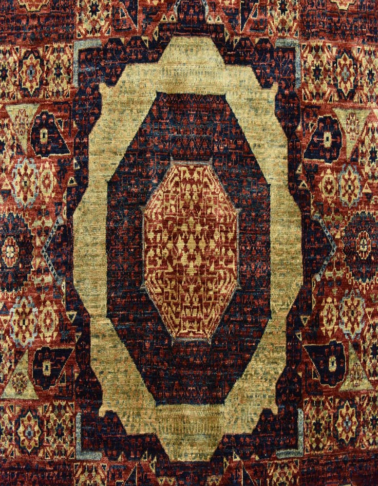 Detail image of 6' x 9'  Hand Knotted Mamluk Ziegler Rug