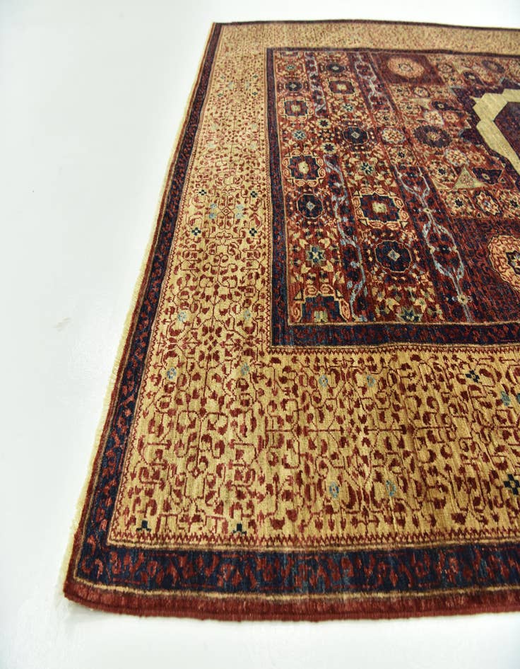 Detail image of 6' x 9'  Hand Knotted Mamluk Ziegler Rug