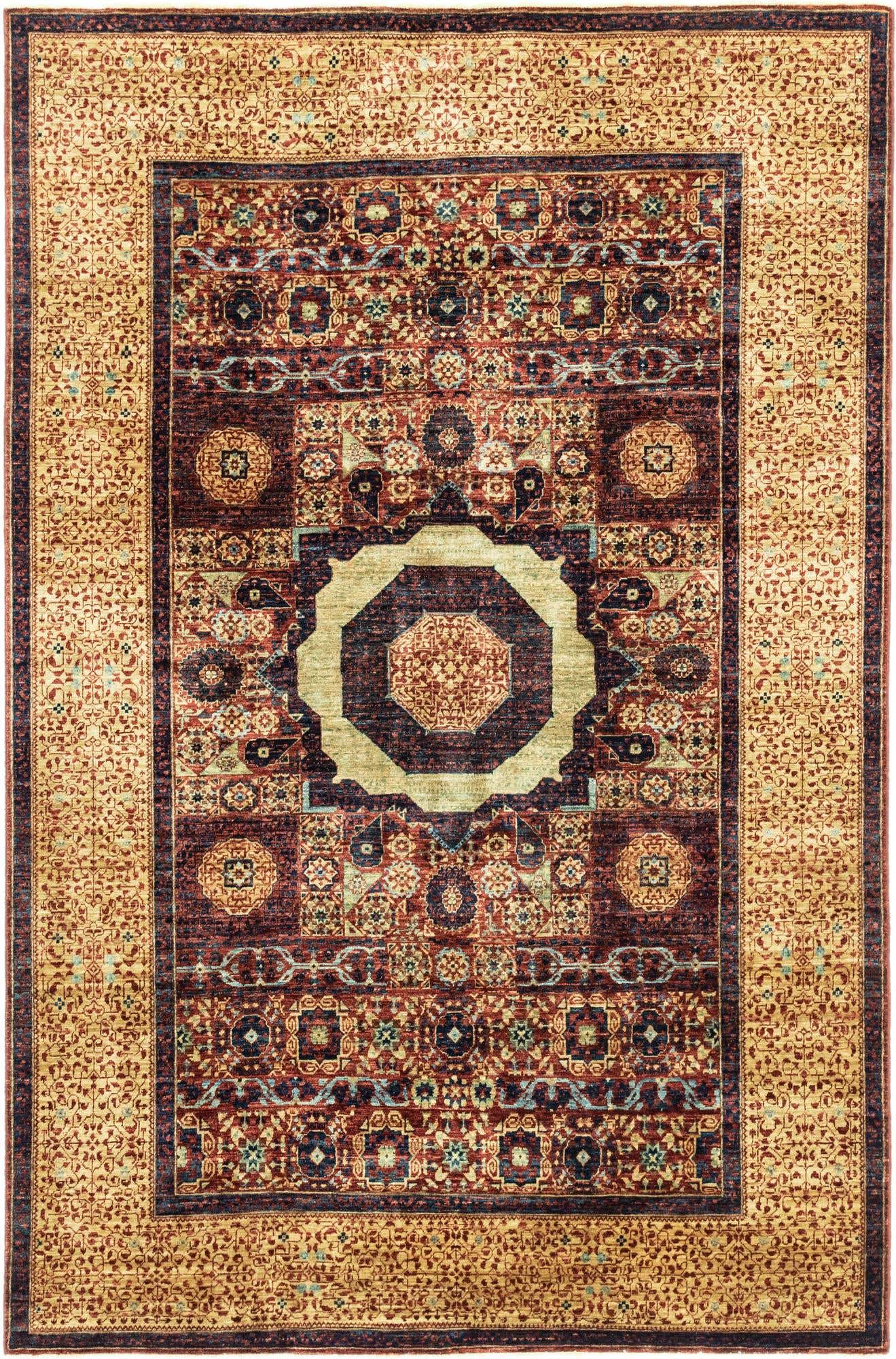 6' x 9' Hand Knotted Mamluk Ziegler Rug