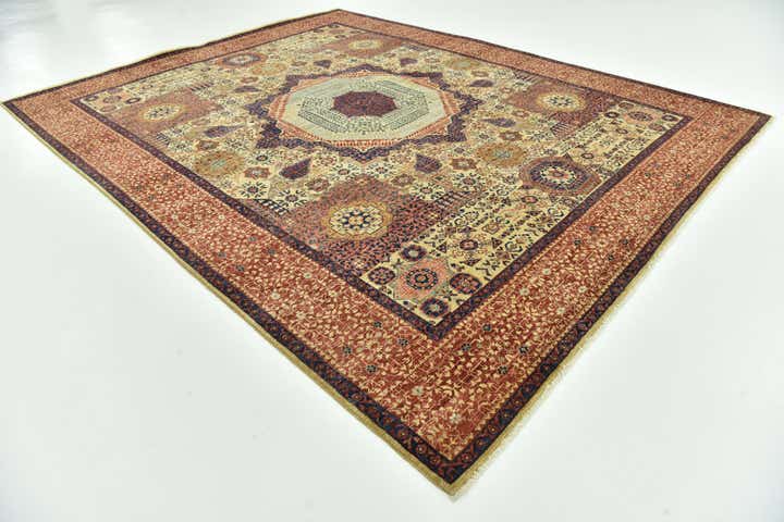 8' x 9' 11 Hand Knotted Mamluk Ziegler Rug