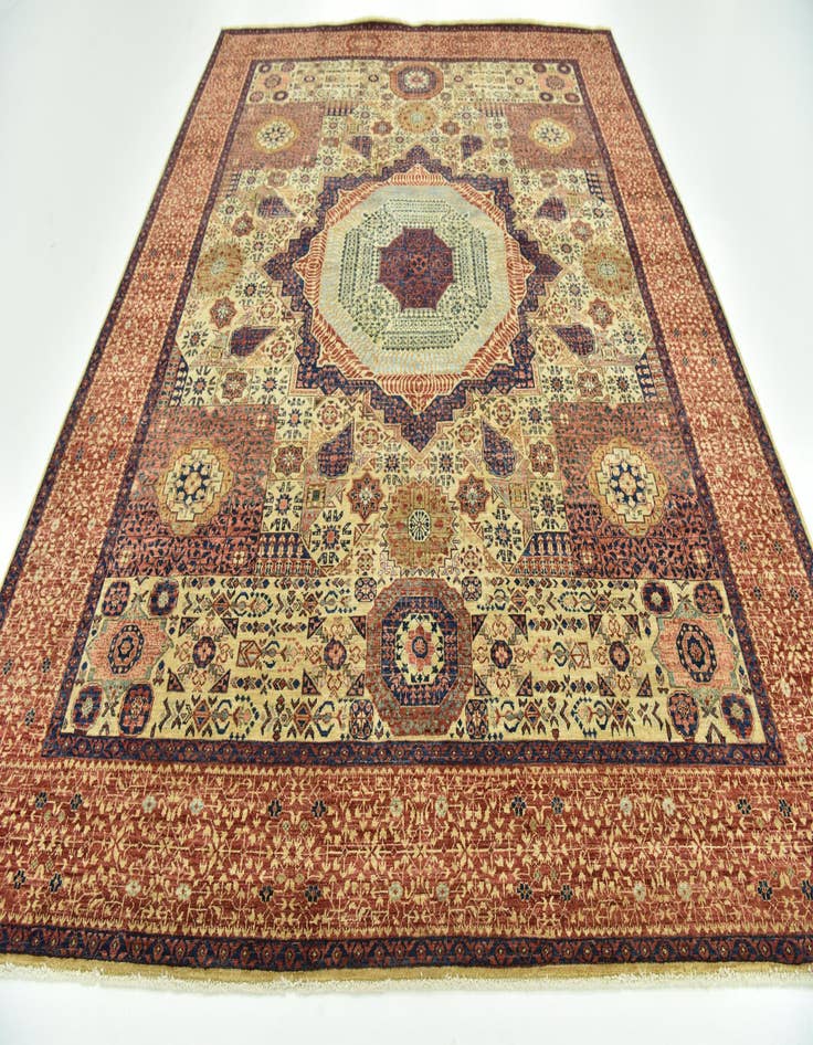 Detail image of 8' x 9' 11  Hand Knotted Mamluk Ziegler Rug