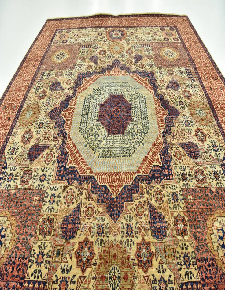 Detail image of 8' x 9' 11  Hand Knotted Mamluk Ziegler Rug
