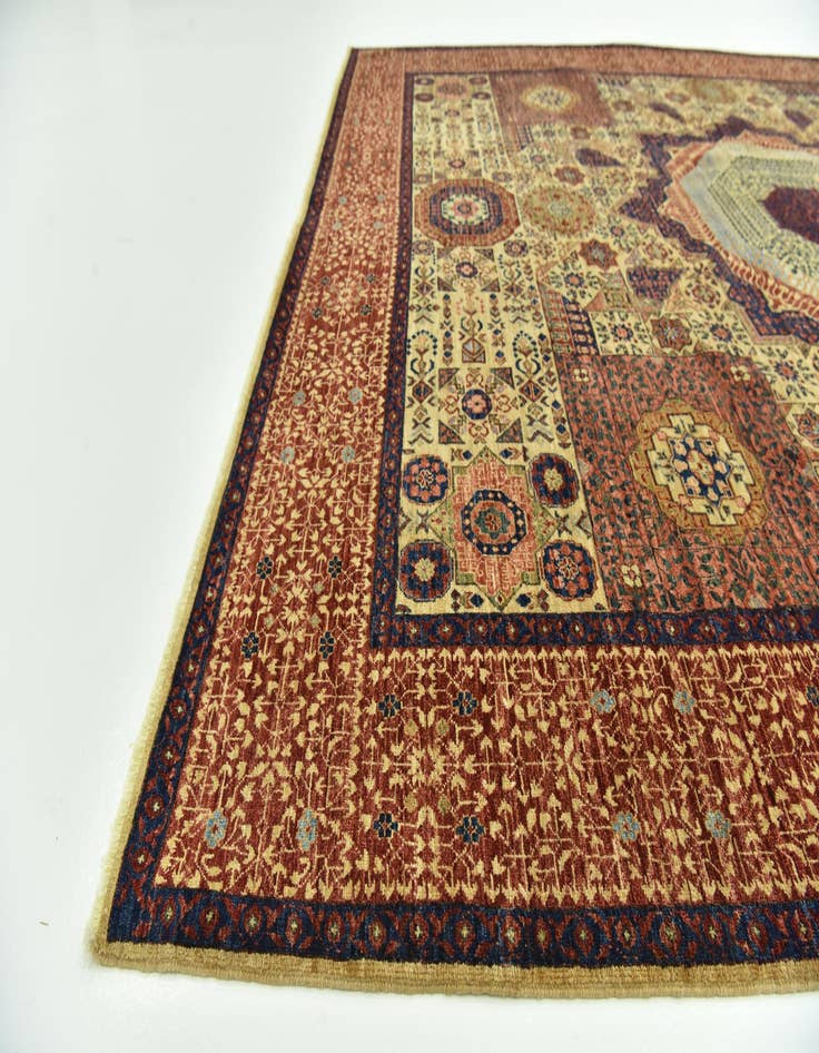 Detail image of 8' x 9' 11  Hand Knotted Mamluk Ziegler Rug