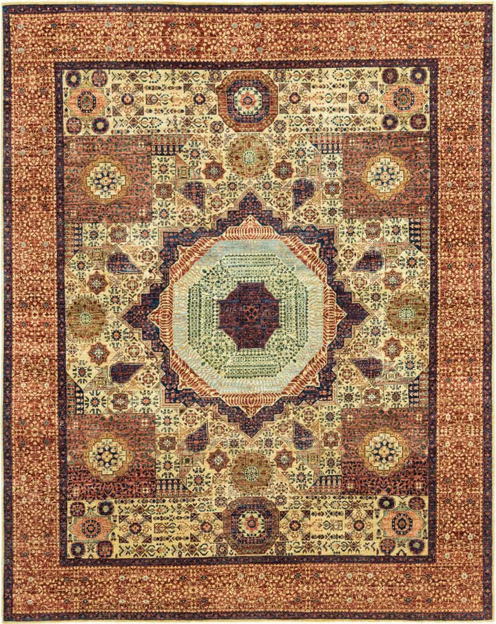 8' x 9' 11 Hand Knotted Mamluk Ziegler Rug